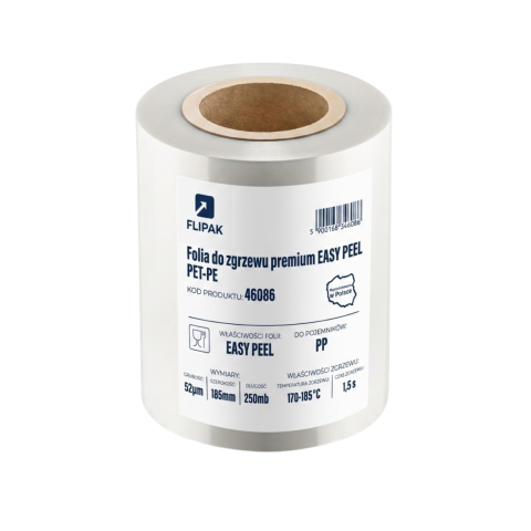 FOLIA DO ZGRZEWU EASY PEEL 185mm 250mb 52 MIKRONY 46086