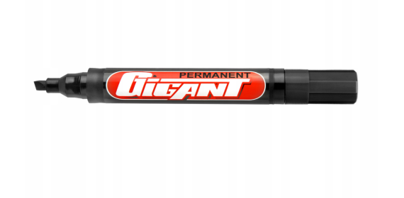 MARKER PERMANENTNY GIGANT KAMET-ŚCIĘTY CZARNY
