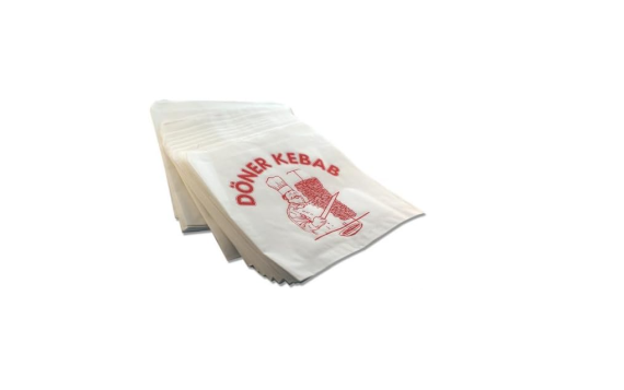TOREBKA BIAŁA KEBAB 160x170 NADRUK POWLEKANA PE
