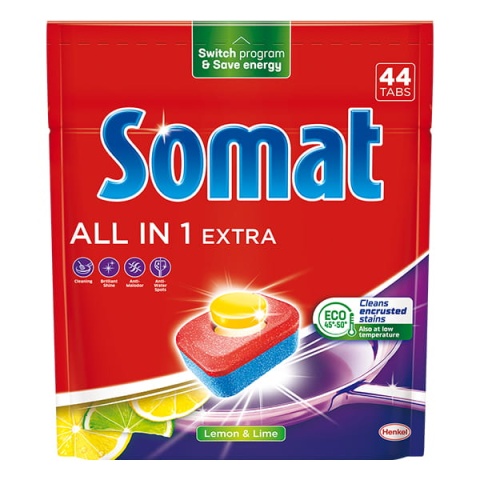 Somat ALL in 1 Tabletki do zmywarek Cytryna