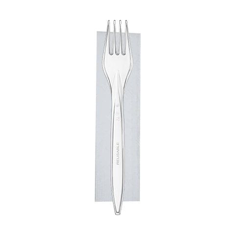 Premium wielorazowy komplet WIDELEC SERWETKA transparent
