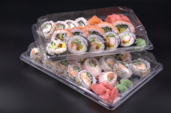 Opakowanie na sushi HP07 KOMPLET 217/136/45 R-PET