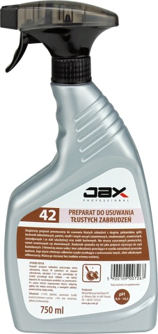 Jax 42 Płyn do usuwania tłustych zabrudzeń i przypaleń 750ML