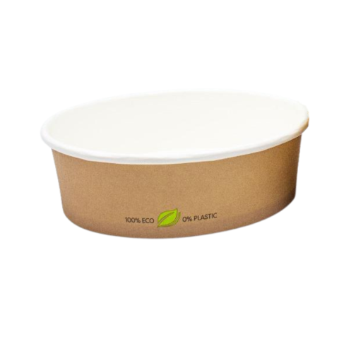 Papierowa miska sałatkowa 500ml 149mm bez SUP