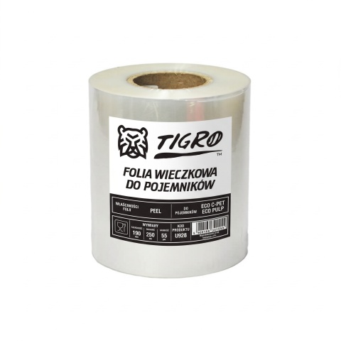 FOLIA DO ZGRZEWU EASY PEEL 190mm 250mb 55 MIKRONÓW DO PULPY PET XPS U928