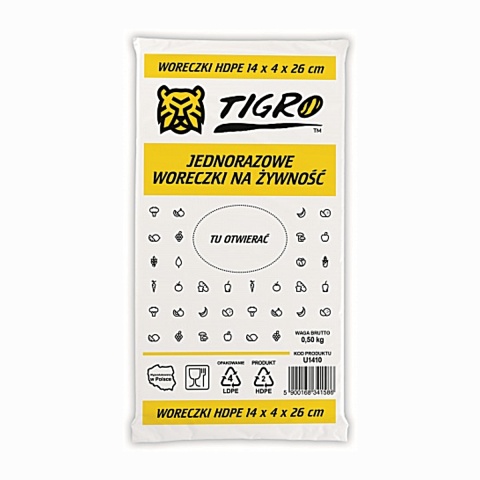 WORECZKI DO ŻYWNOŚCI HDPE 14X4X26 (22X26)