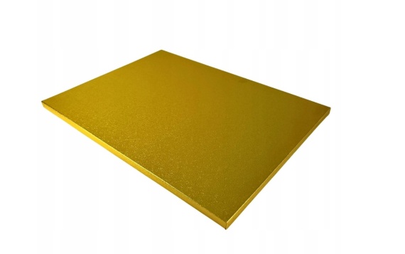 Prostokątny złoty  podkład pod tort 30/40cm 12mm