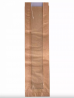 Torba papierowa fałdowa szara z oknem bagietka 670/70/100 500szt
