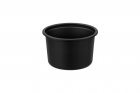 Pojemnik 115mm do zgrzewu okrągły czarny o pojemności 450ml PP D-8117